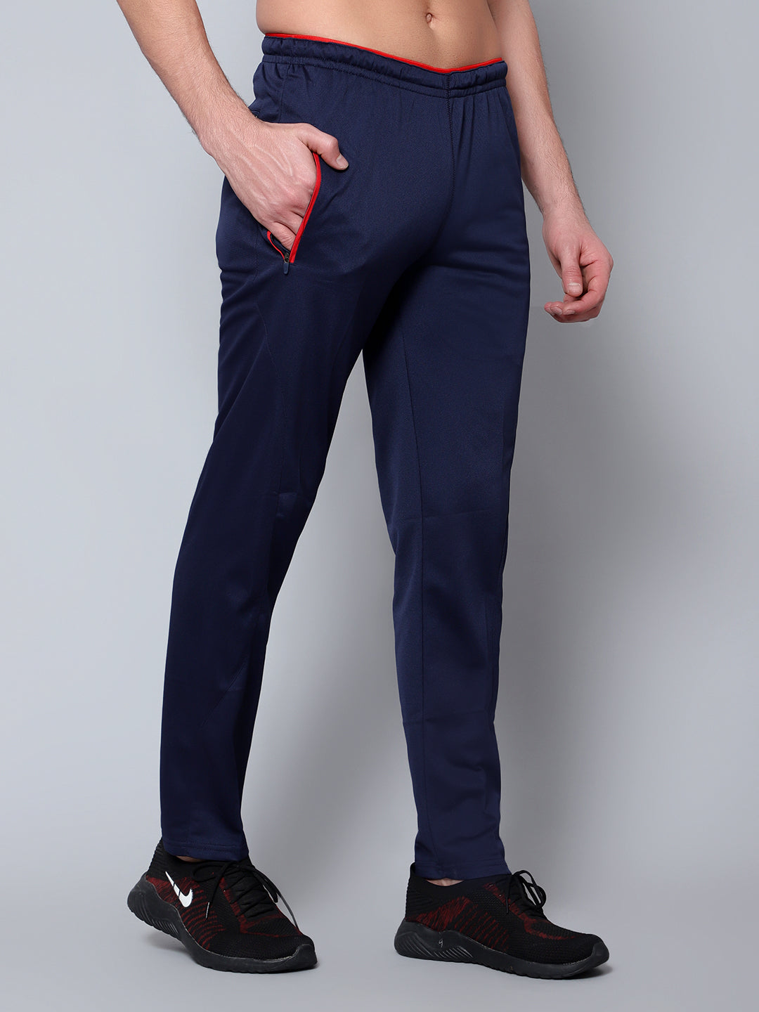 Shiv Shakti Men's Regular Fit Trackpants (Three Pocket Zip)
