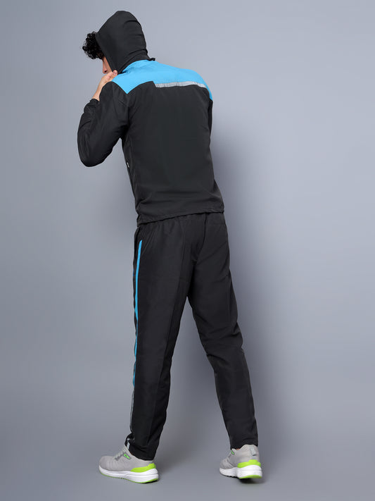 Track Suit |Active| Black Turkish Blue