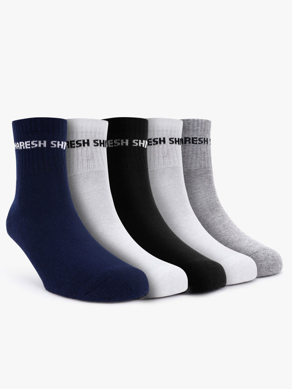 Comfort Blend Half Terry Socks (Pack Of 5)