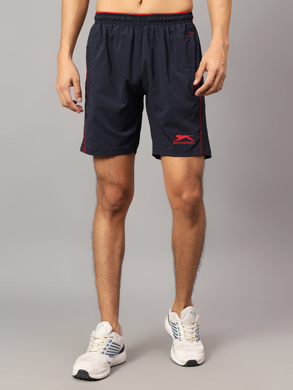 Shorts Leaser Perforation |N.S Spandex|Navy|Red|