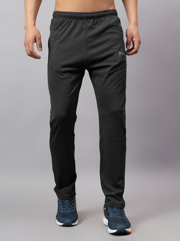 Stretchable Track Pants |Polyester| BLACK