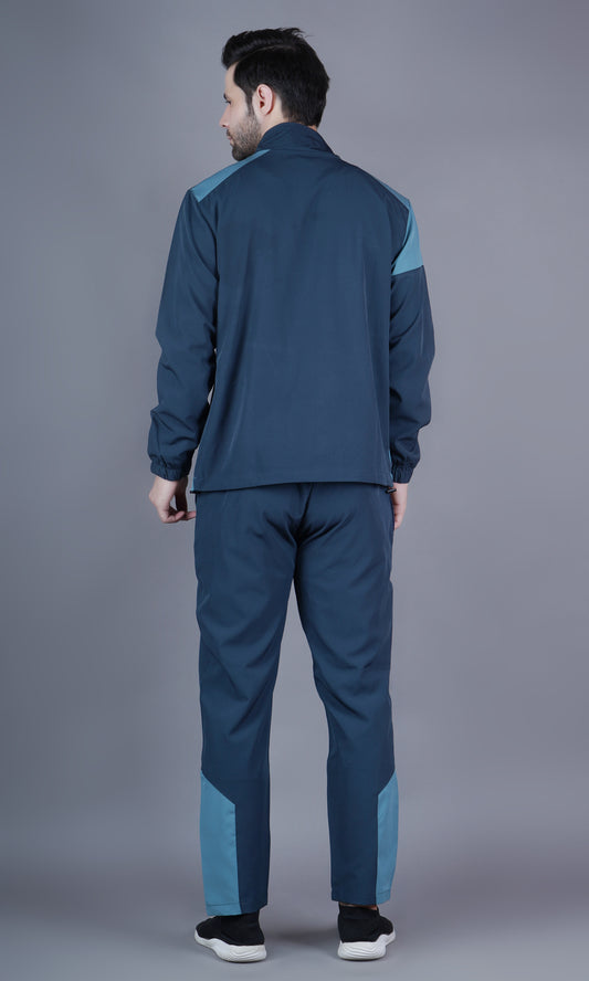 Men's Tracksuit |Airforce/Cyan