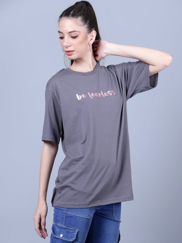 Be Fearless Women's Oversized Tee - trenz