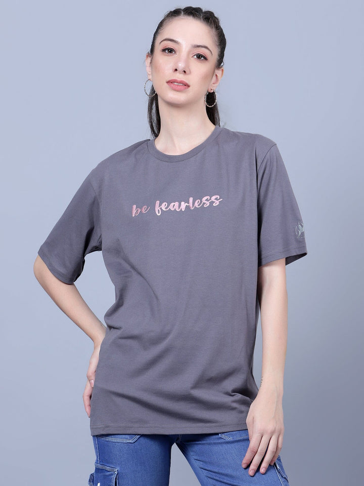 Be Fearless Women's Oversized Tee - trenz