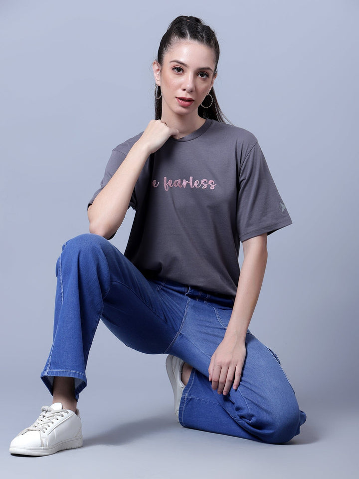 Be Fearless Women's Oversized Tee - trenz