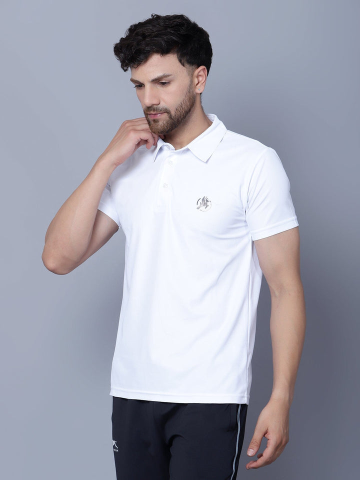 Core Men's Polo T-Shirt White - trenz