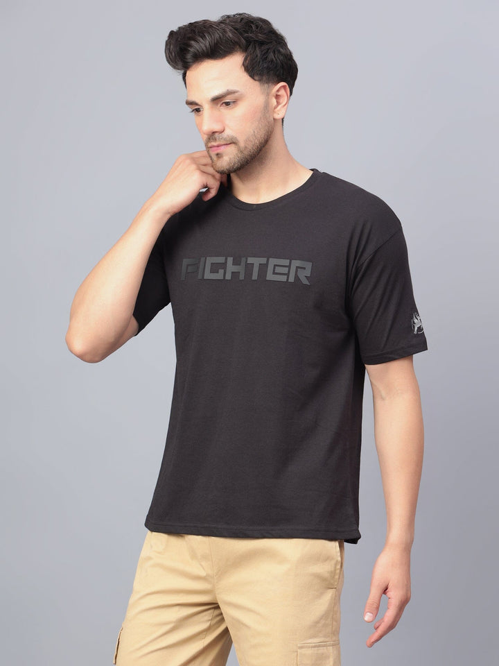 Fighter Men's T-Shirt Black - trenz