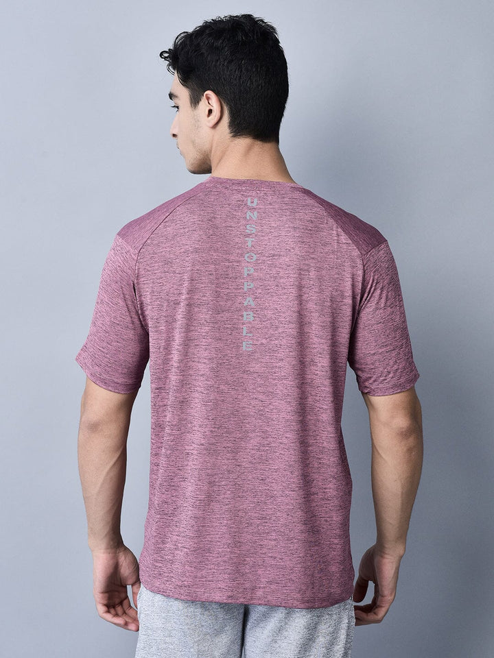 Relaxed Fit Crew Neck T-Shirt Pink - trenz