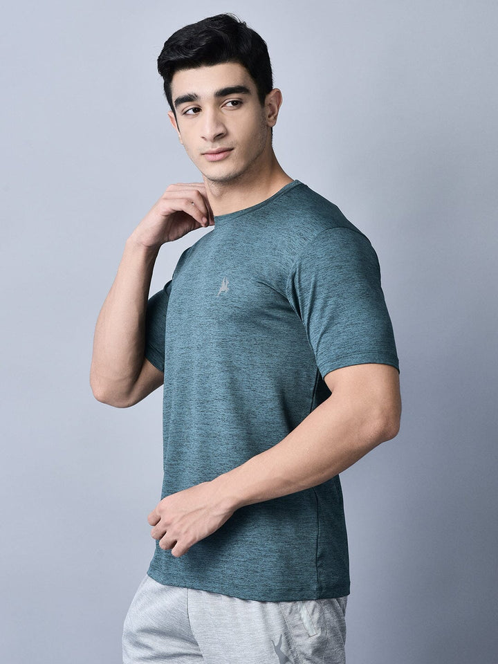 Relaxed Fit Crew Neck T-Shirt Sky - trenz