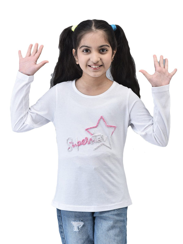 Superstar Fuzzy Embroidered Tshirt - trenz