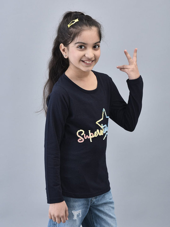 Superstar Fuzzy Embroidered Tshirt - trenz