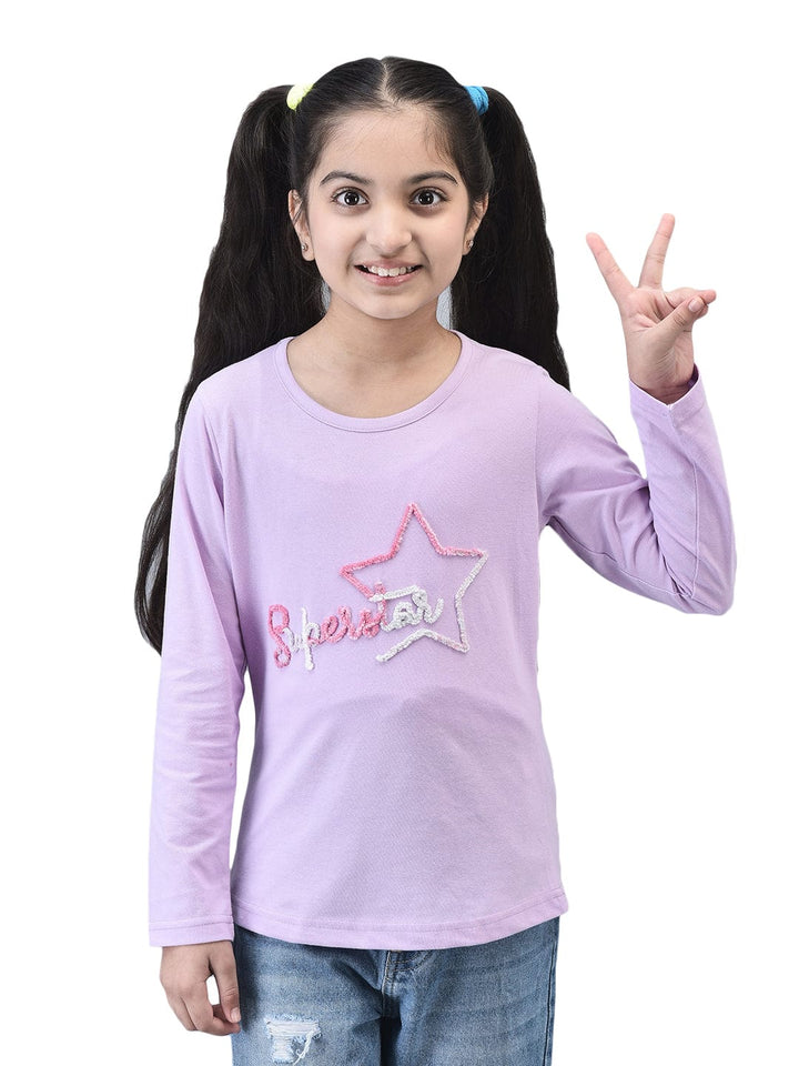 Superstar Fuzzy Embroidered Tshirt - trenz