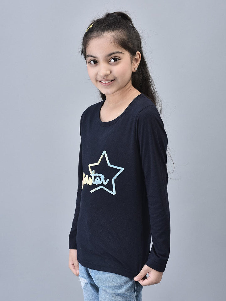 Superstar Fuzzy Embroidered Tshirt - trenz