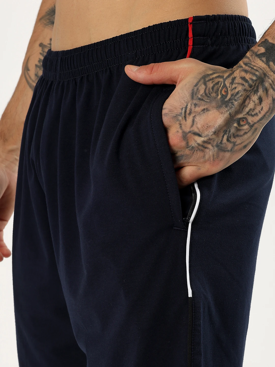 Men's Navy Athleisure Tri Set Gym Co Ord Set for Men Online India
