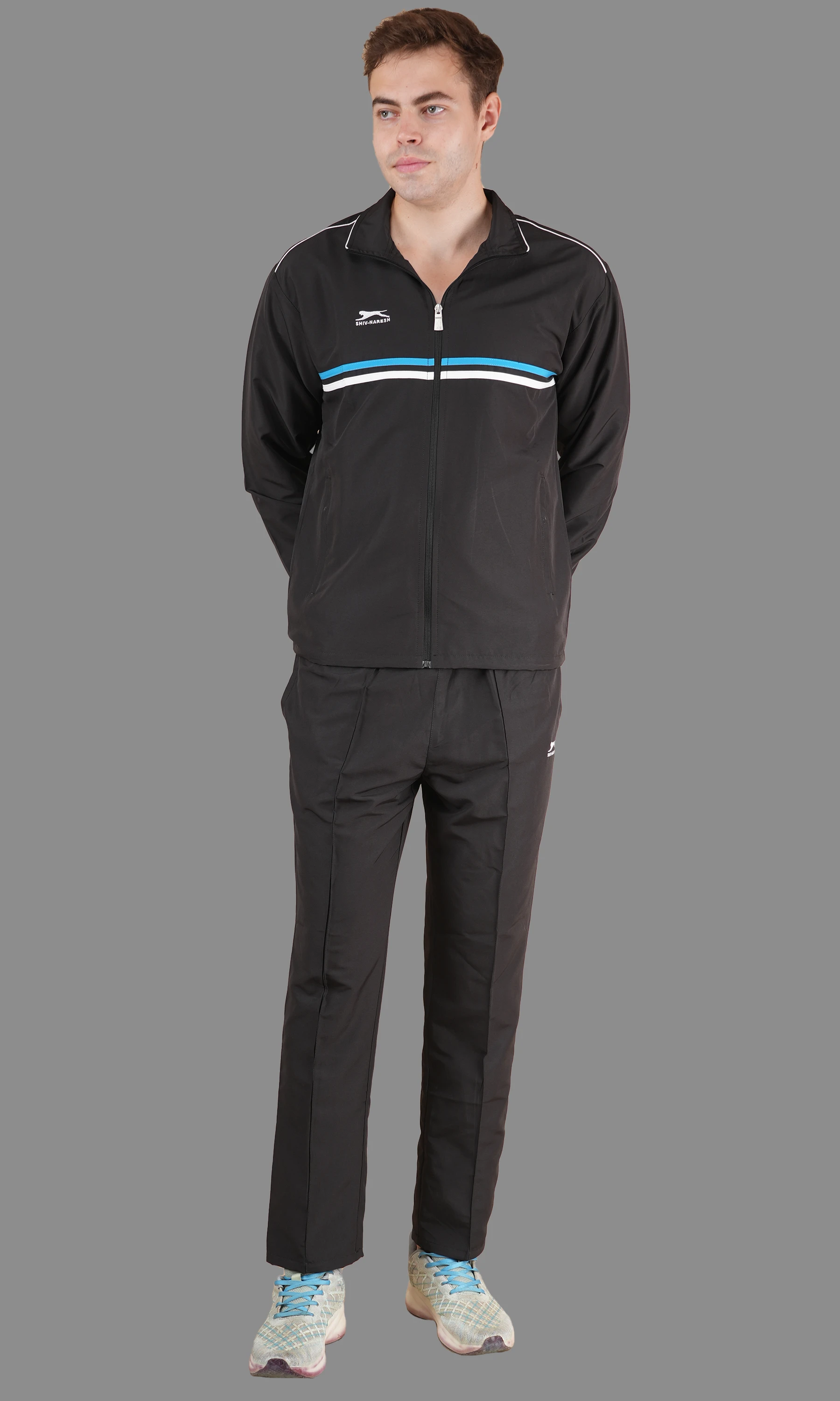 Black/Cyan/White