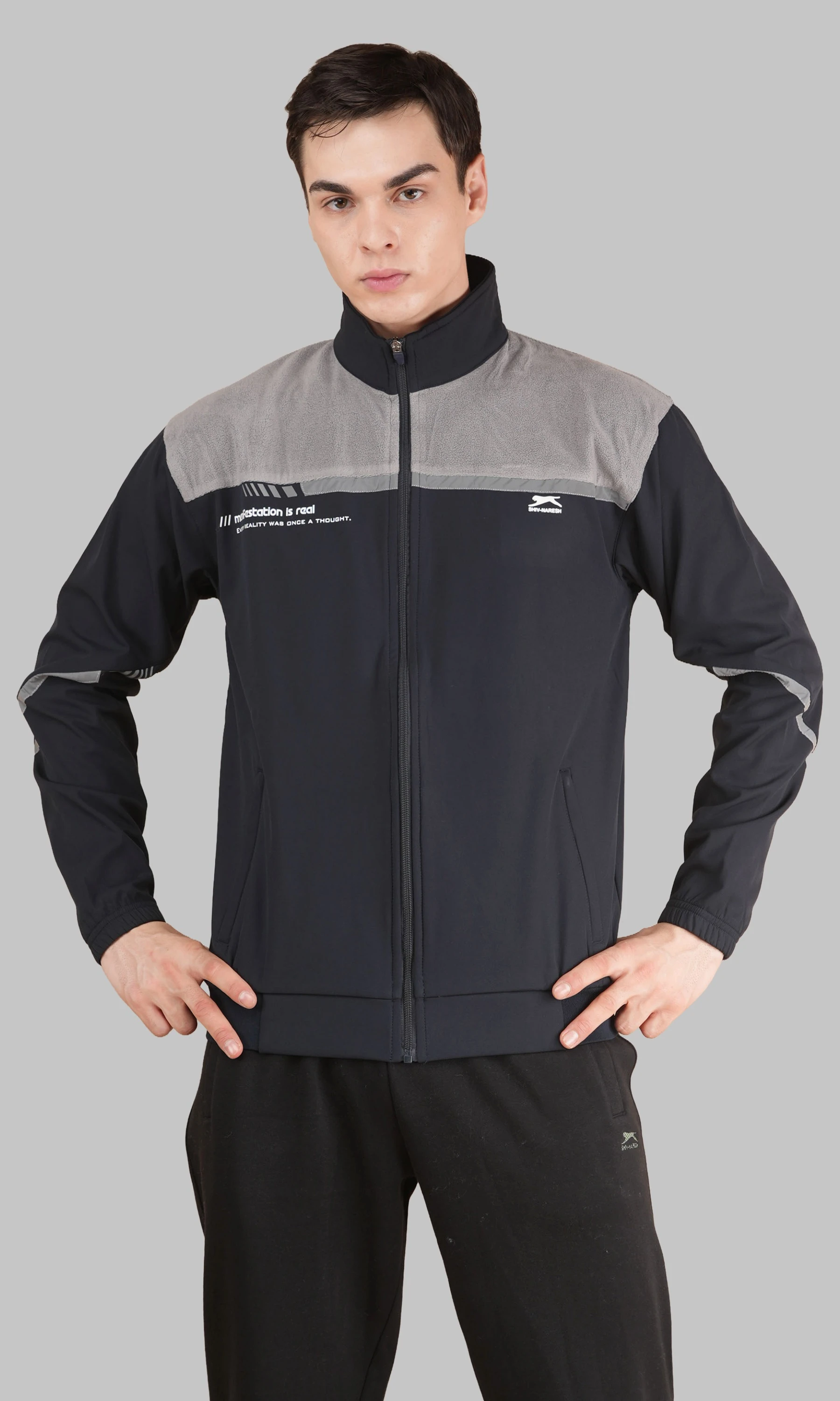 Navy/Light Grey