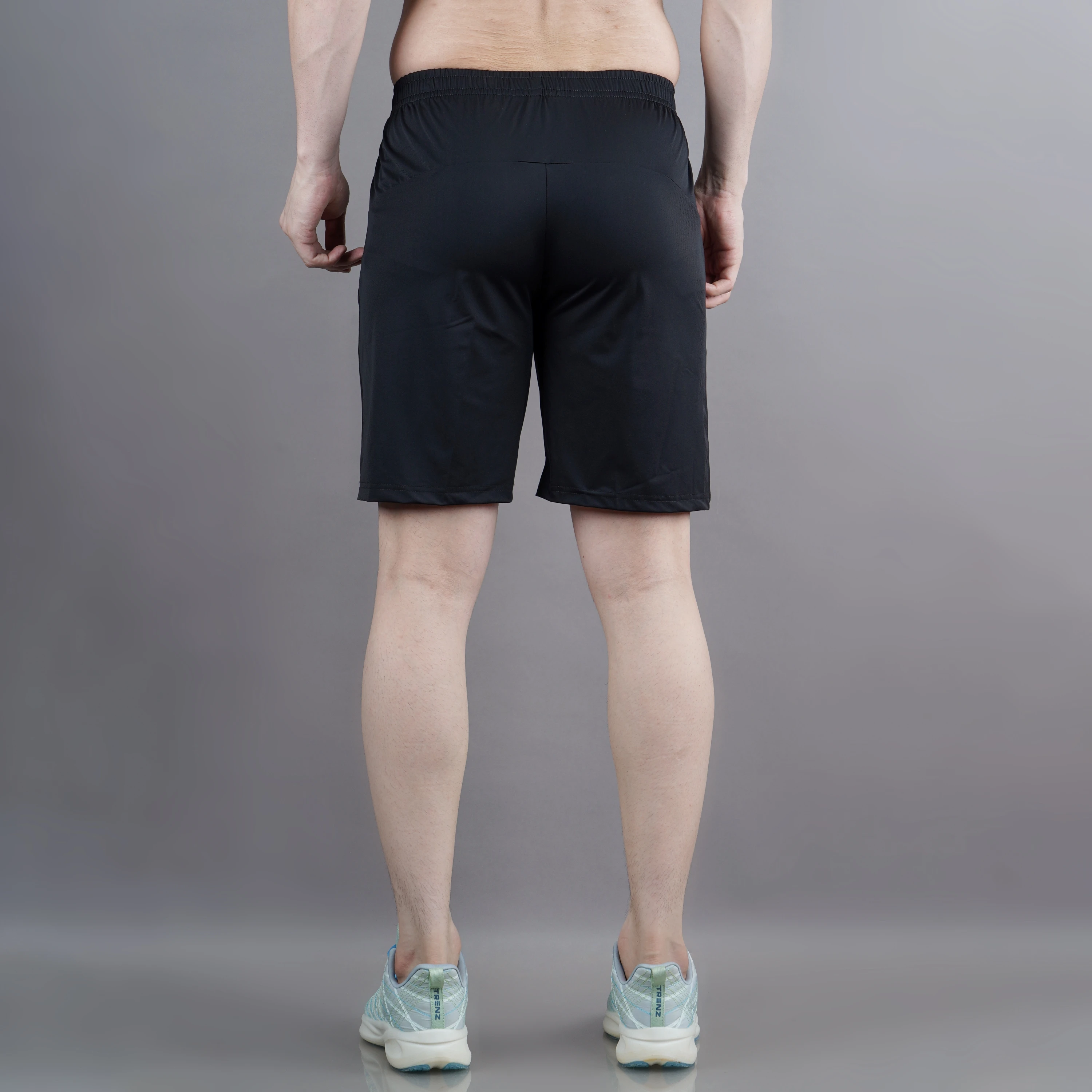 Black Sports Training Shorts for Men