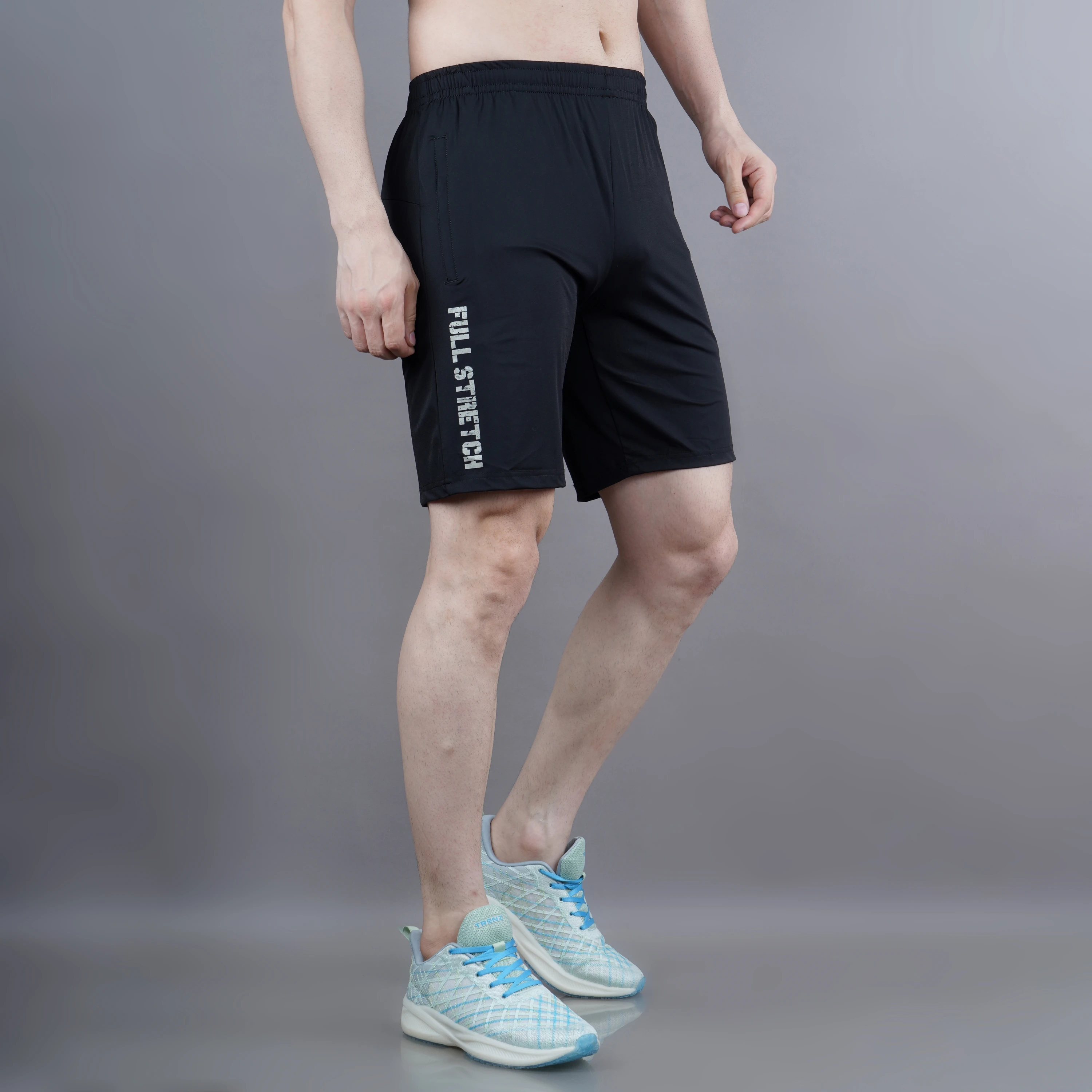 Black Sports Training Shorts for Men