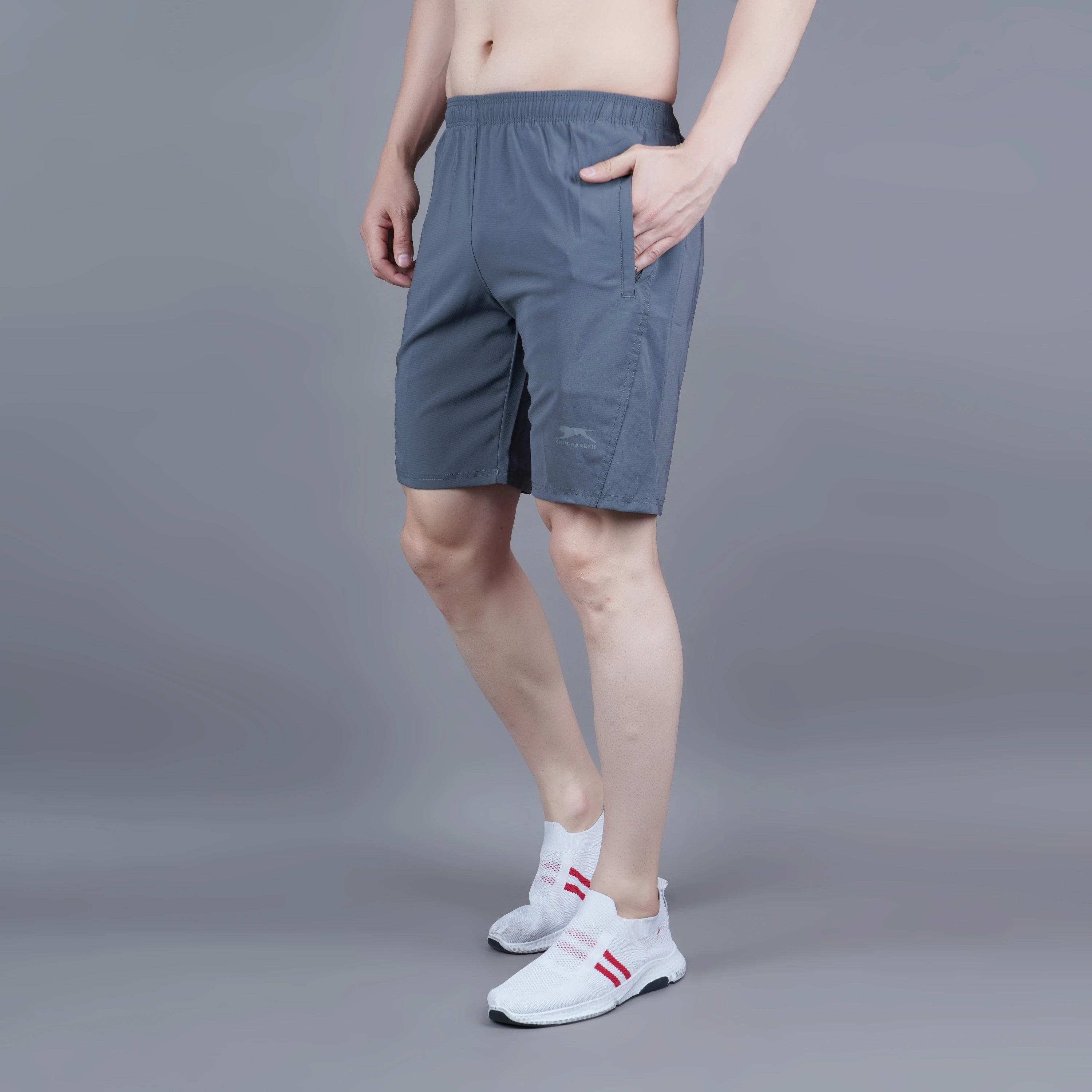 Men's Dark Grey essential training shorts