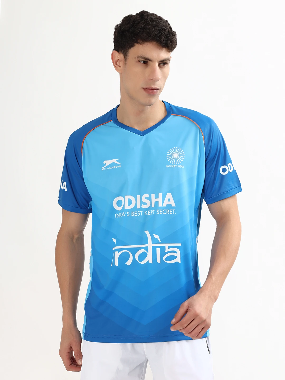 India Hockey Jersey Cyan Blue for men